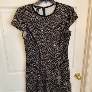 NWT Alfani black lace pattern dress